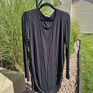 Small Show Black Long Sleeve Lightweight Maternity Shirt Size XL